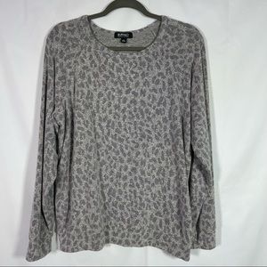 Buffalo by David Bitton, Grey Leopard Print, Warm and so soft Shirt, Size Medium